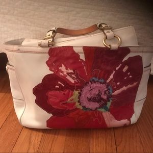 White coach bag